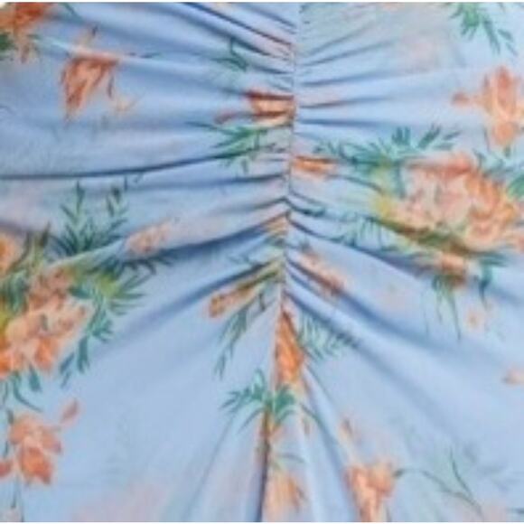 NWT Veronica Beard Sira Floral Ruffle Silk Chiffon Skirt Size 8 - Picture 5 of 7